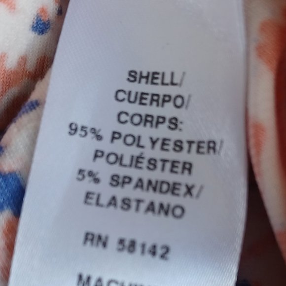 Maggy London Colorful Cold Shoulder Dress Size 6 - Picture 4 of 5